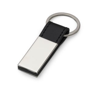 Foto Chaveiro Metal com Couro MTB 10026 Imagem Preto (1)