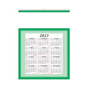 Foto Folhinha Comercial Grande com Vareta MTB 51 LG Imagem Verde (2)