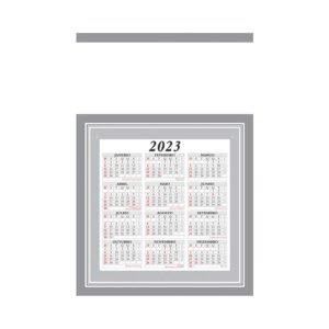 Foto Folhinha Comercial Pequena MTB 54 LP Imagem Prata (2)