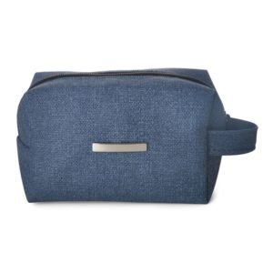 Foto Necessaire Puff Jeans Sintético MTB 13920 Imagem Azul (2)