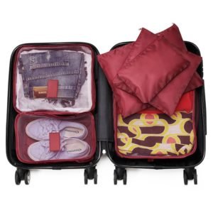 Foto Kit Necessaire 6 Peças MTB 18538 Imagem Vinho (12)