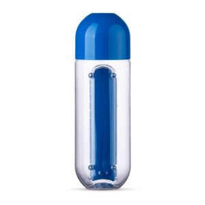 Foto Squeeze 700ml Porta Comprimido MTB 13996 Imagem Azul (2)