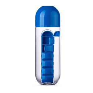 Foto Squeeze 700ml Porta Comprimido MTB 13996 Imagem Azul (3)