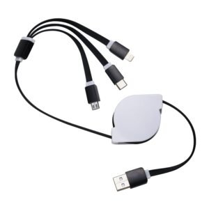 Foto Cabo de Dados Retrátil MTB 338 Imagem Preto (4)