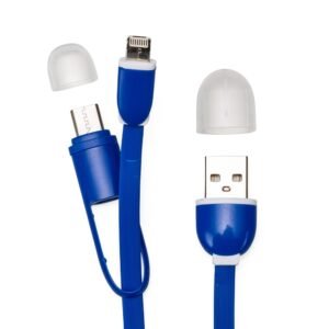 Foto Cabo de Dados Retrátil 3x1 MTB 14067 Imagem Azul (2)